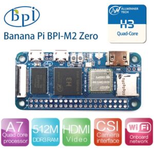 Banana Pi M2 Zero, 1.2-GHz quad core, 512 MB DDR3